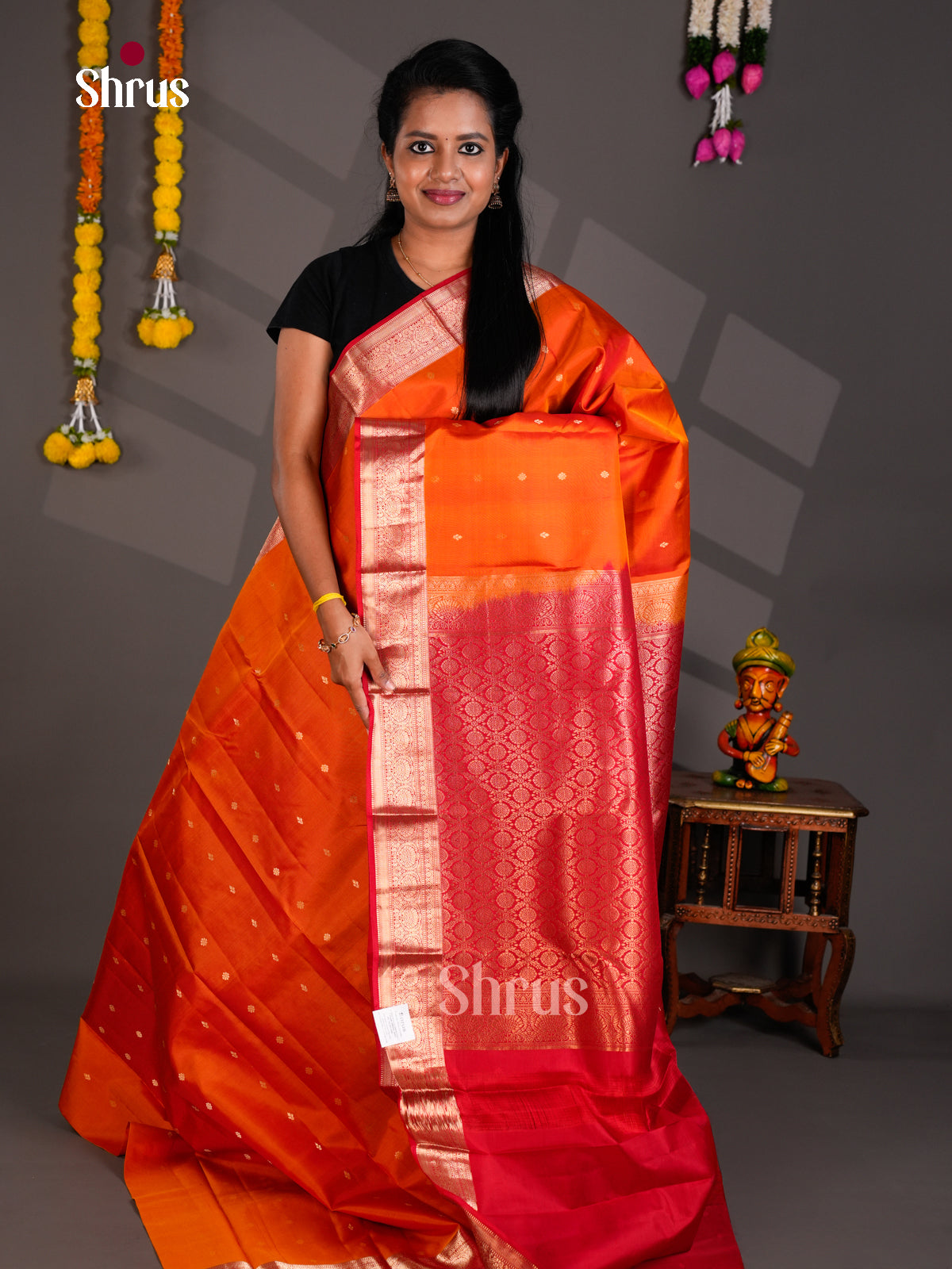 Kanchipuram silk Saree - EBS18438 - Shop on Shrus.com
