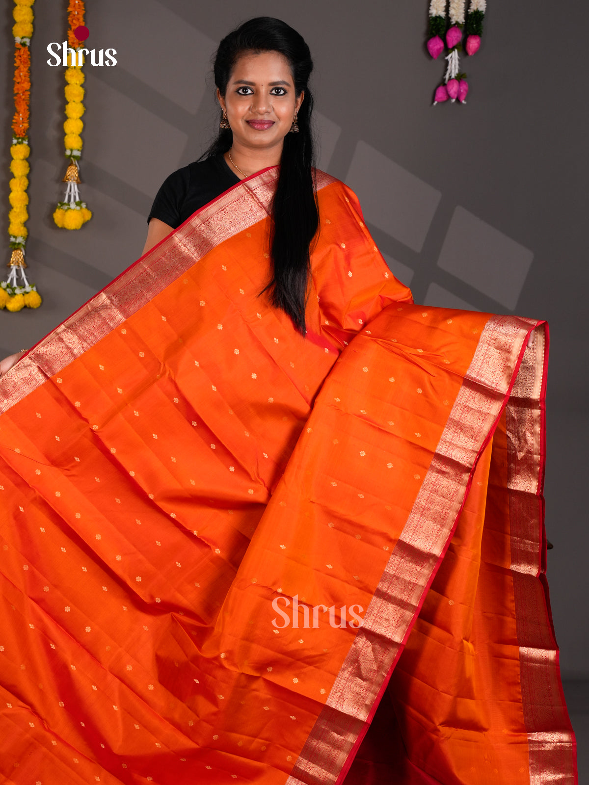 Kanchipuram silk Saree - EBS18438 - Shop on Shrus.com