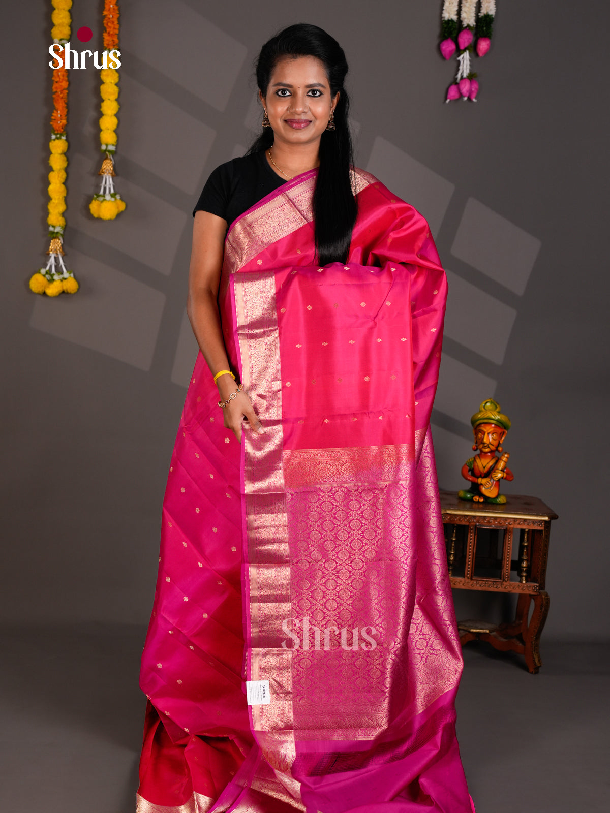 Kanchipuram silk Saree - EBS18440 - Shop on Shrus.com