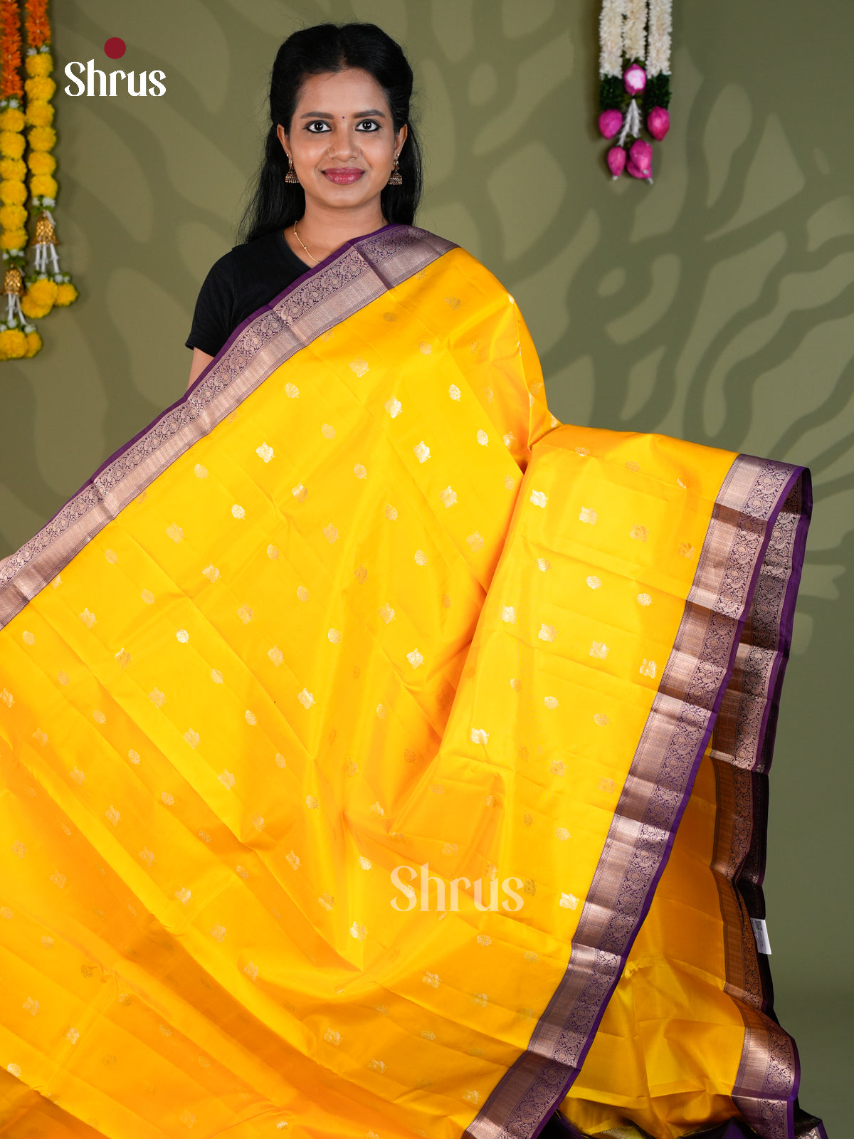 Kanchipuram silk Saree - EBS18446 - Shop on Shrus.com