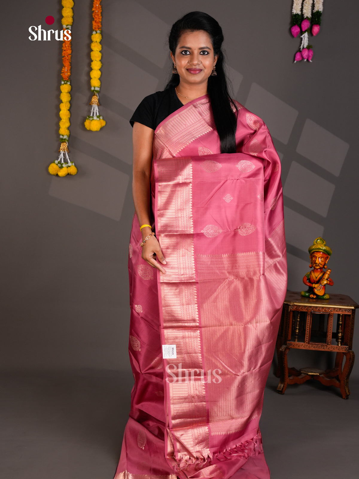 Kanchipuram silk Saree - EBS18456 - Shop on Shrus.com