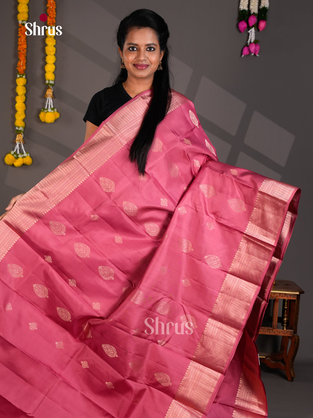 Kanchipuram silk Saree - EBS18456 - Shop on Shrus.com