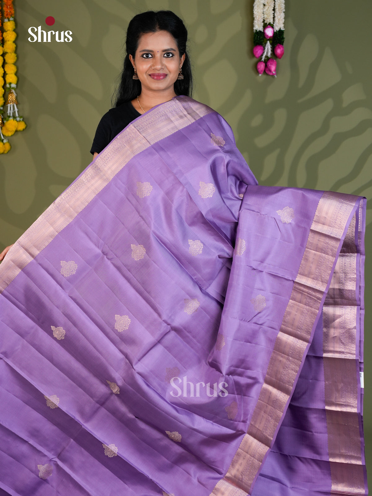 Kanchipuram silk Saree - EBS18457 - Shop on Shrus.com