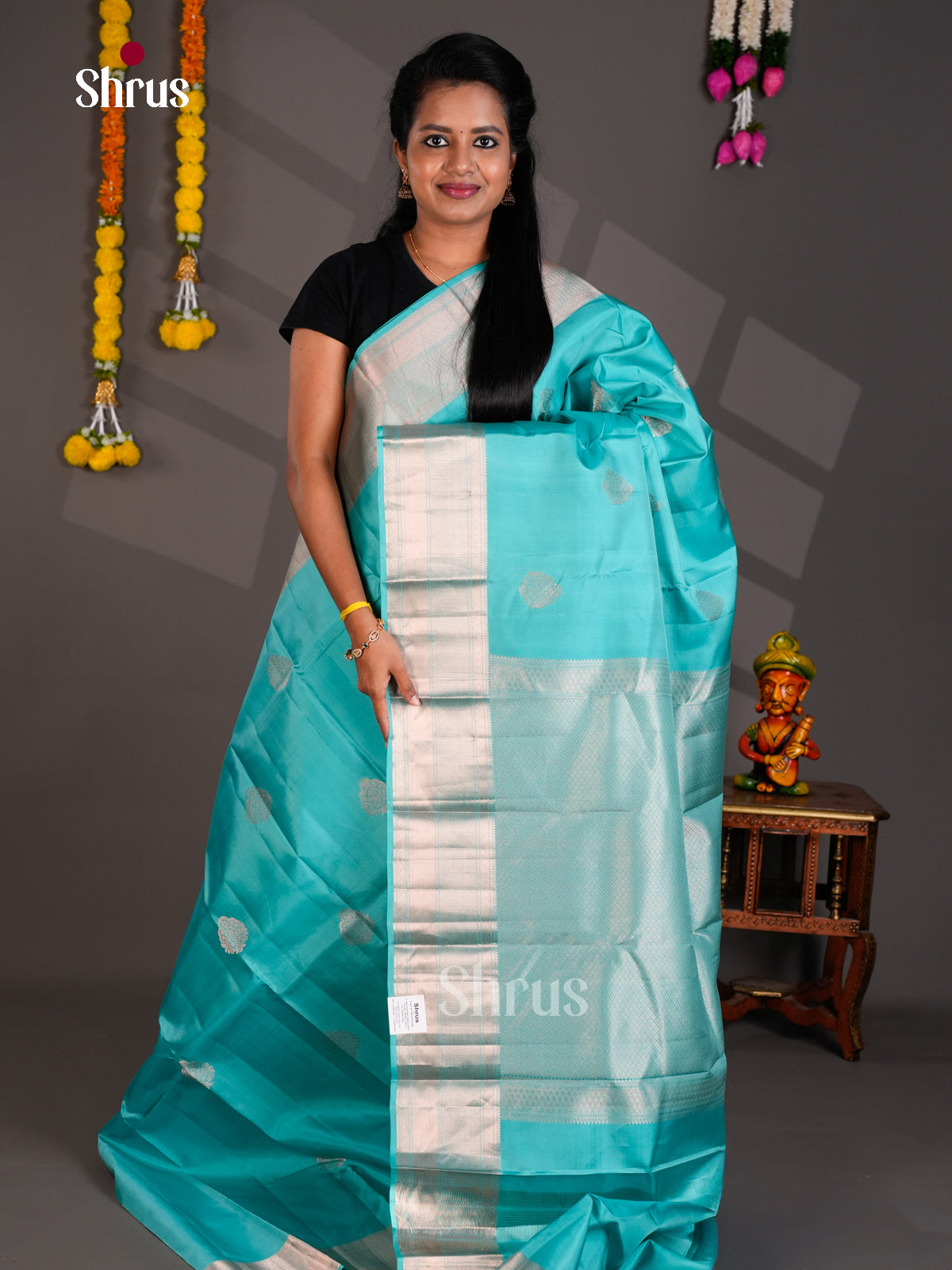 Kanchipuram silk Saree - EBS18458 - Shop on Shrus.com