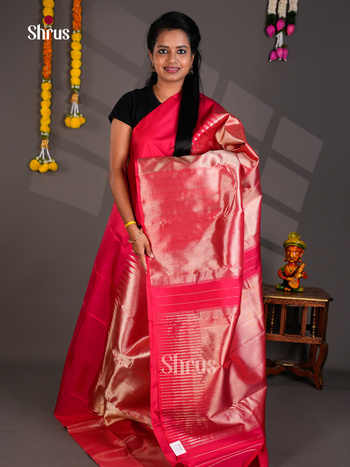 Kanchipuram silk Saree - EBS18470 - Shop on Shrus.com