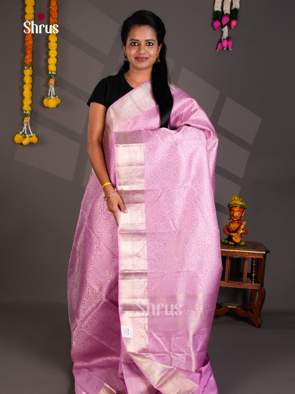 Kanchipuram silk Saree - EBS18478 - Shop on Shrus.com