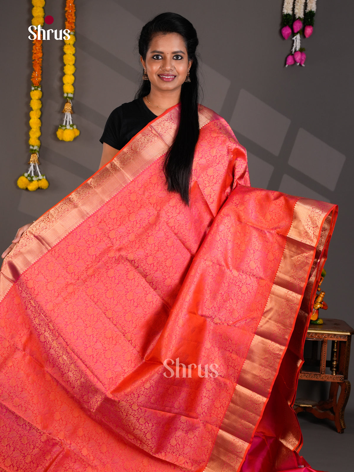 Kanchipuram silk Saree - EBS18482 - Shop on Shrus.com