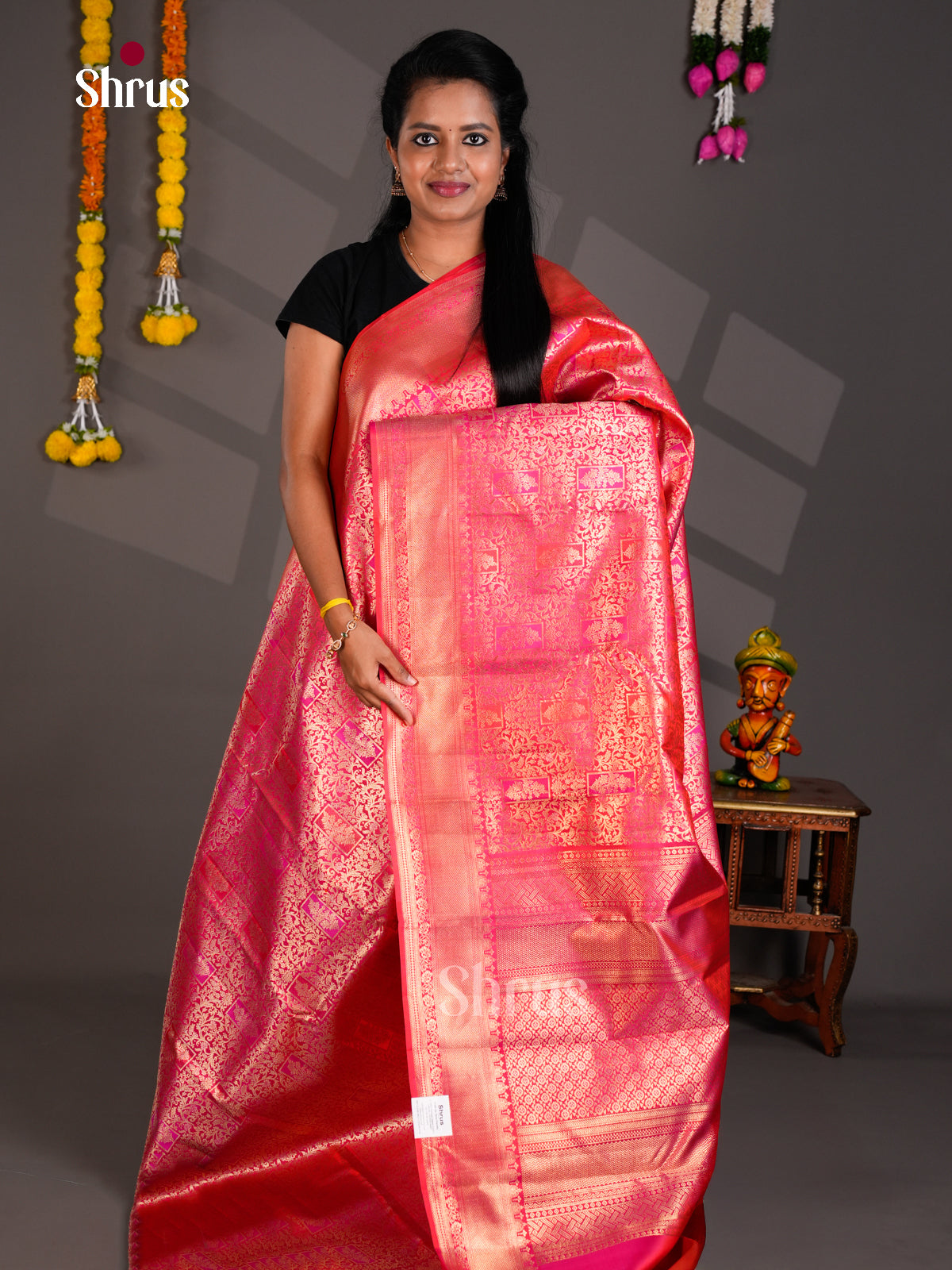 Kanchipuram silk Saree - EBS18489 - Shop on Shrus.com