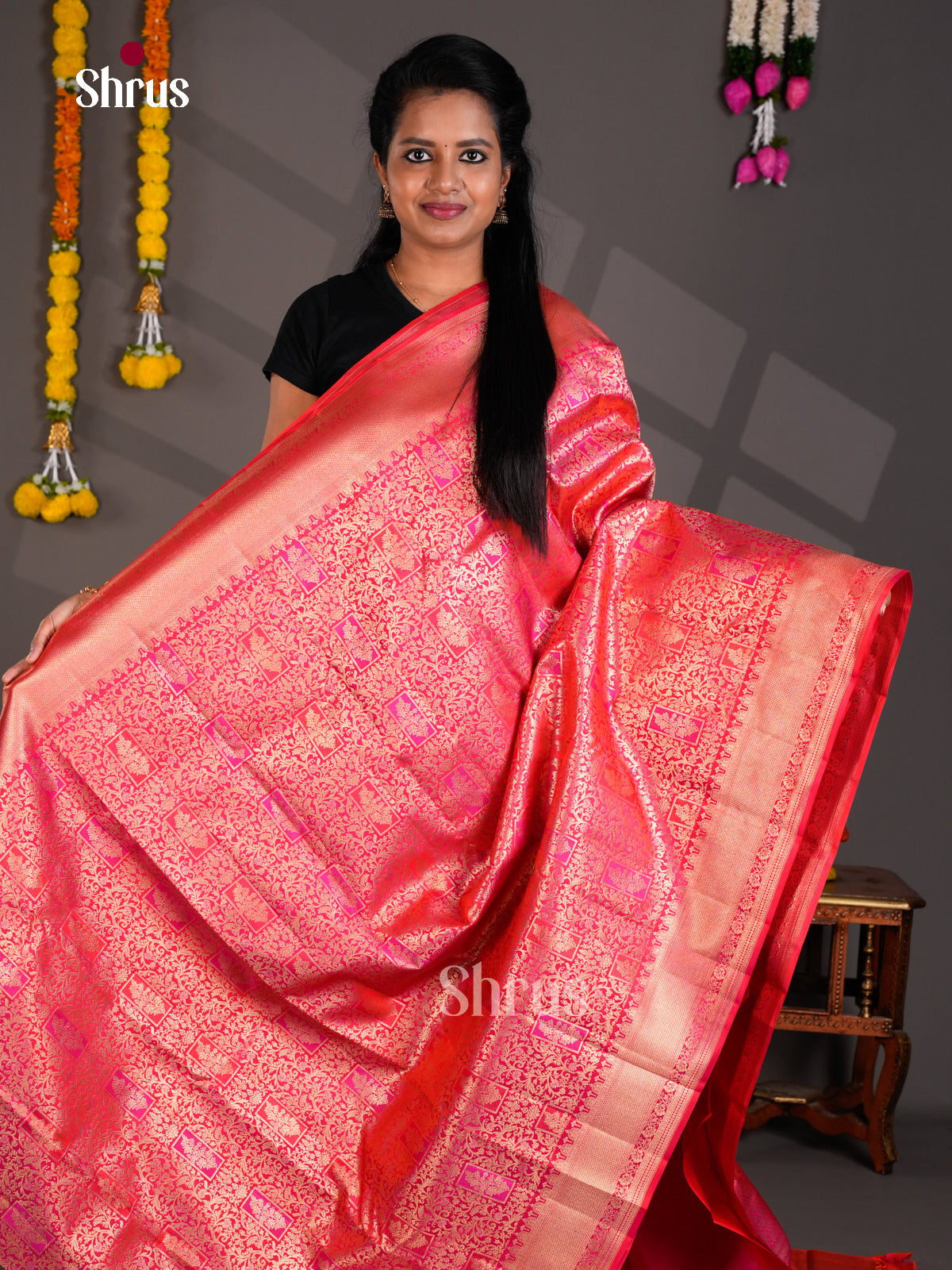 Kanchipuram silk Saree - EBS18489 - Shop on Shrus.com