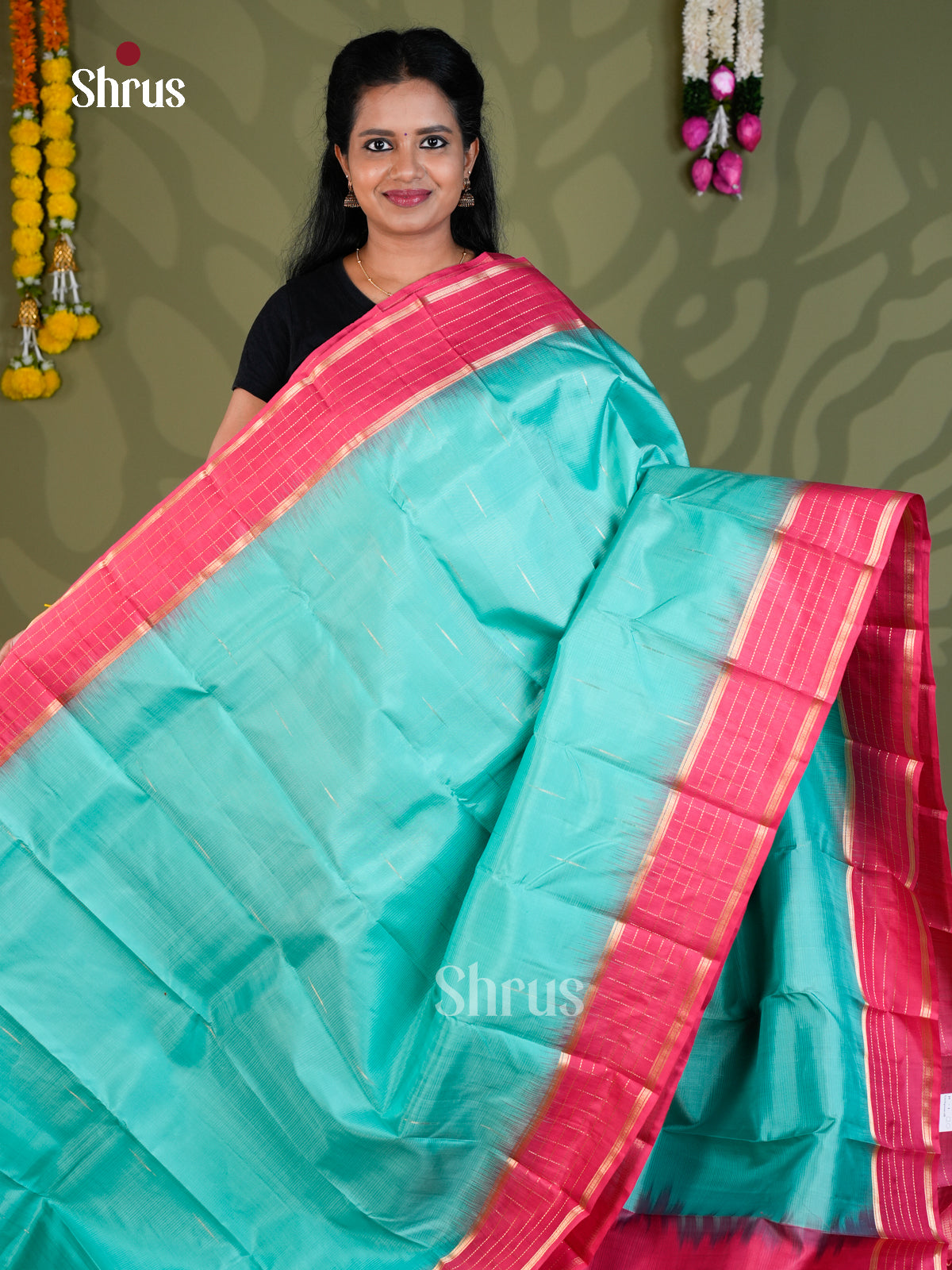Kanchipuram silk Saree - EBS18490 - Shop on Shrus.com