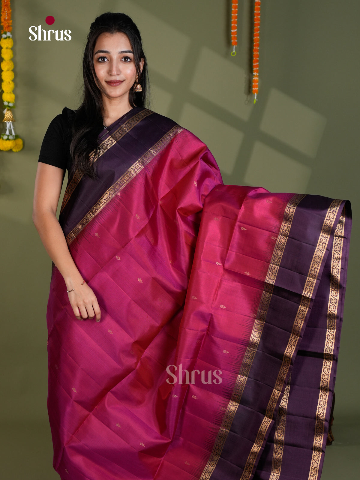 EBS18496 - Soft Silk Saree - Shop on Shrus.com