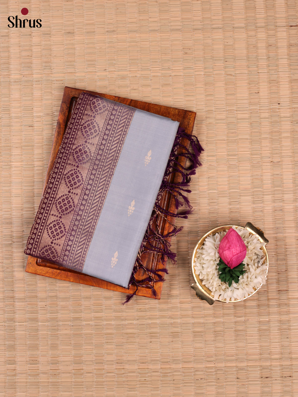 EBS18519 - Soft Silk Saree - Shop on Shrus.com
