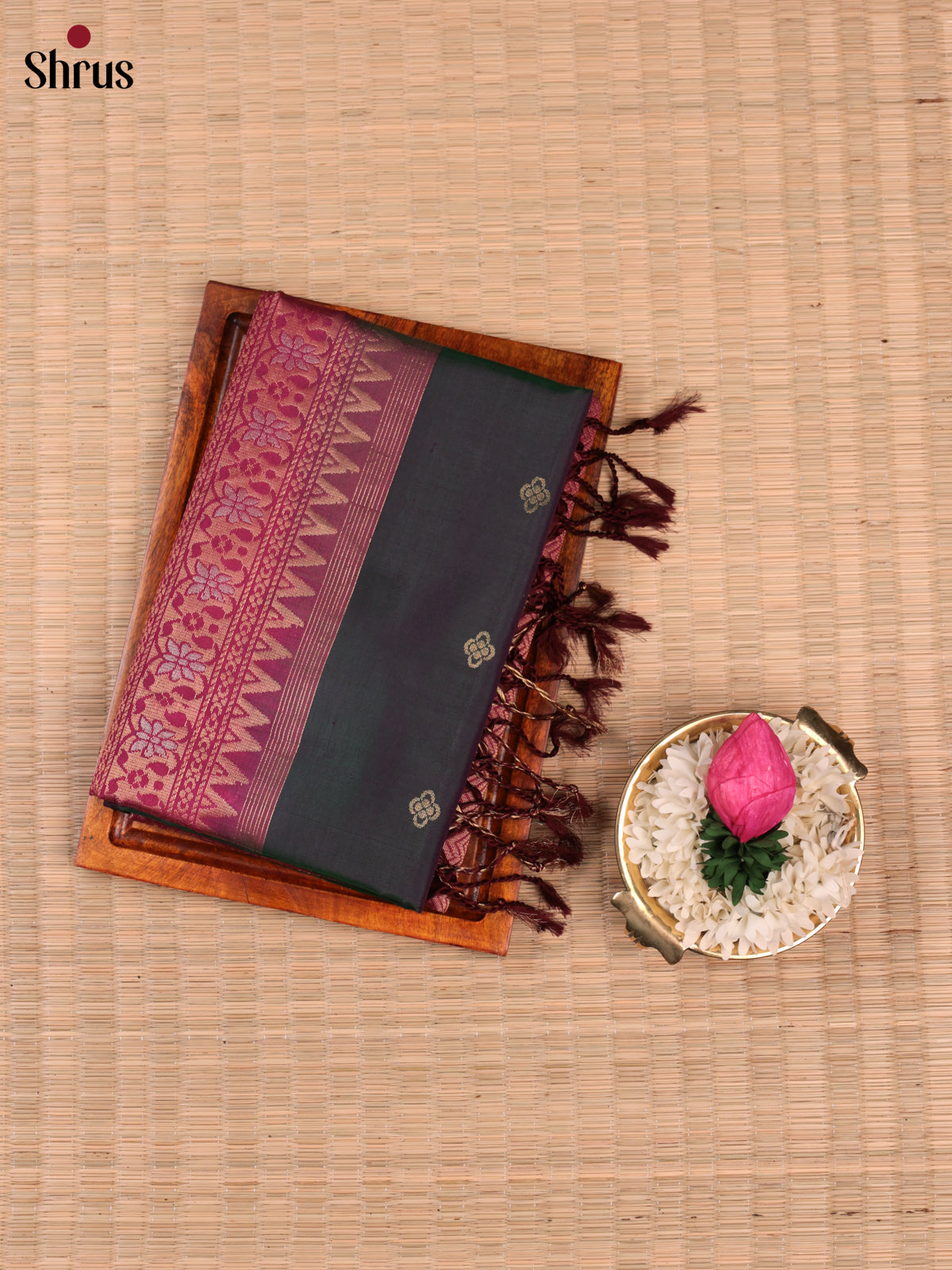 EBS18522 - Soft Silk Saree - Shop on Shrus.com