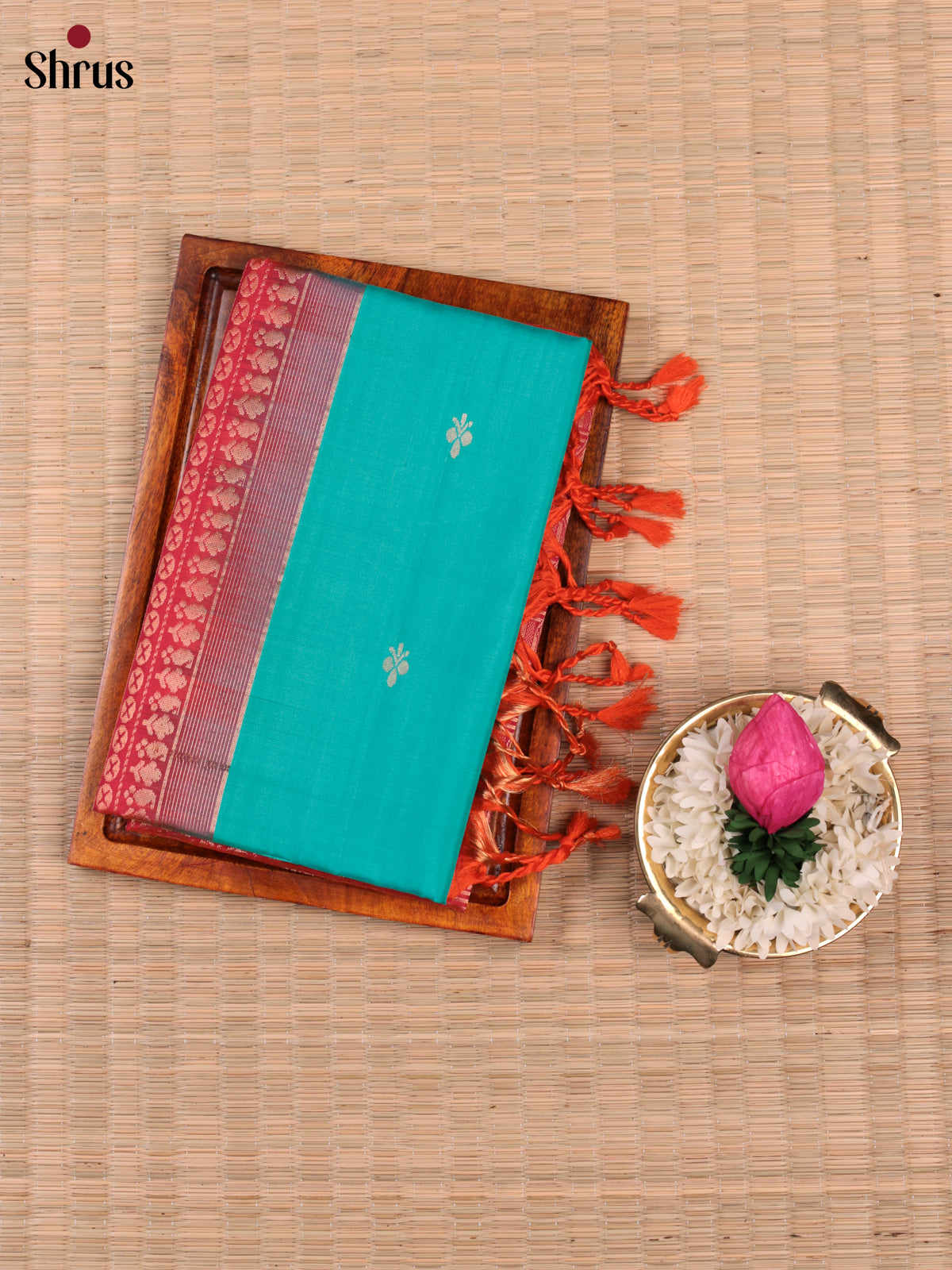 EBS18525 - Soft Silk Saree - Shop on Shrus.com