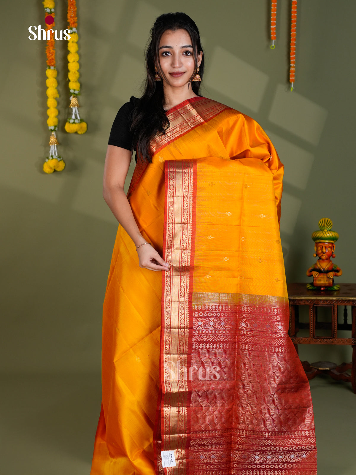 EBS18529 - Soft Silk Saree - Shop on Shrus.com