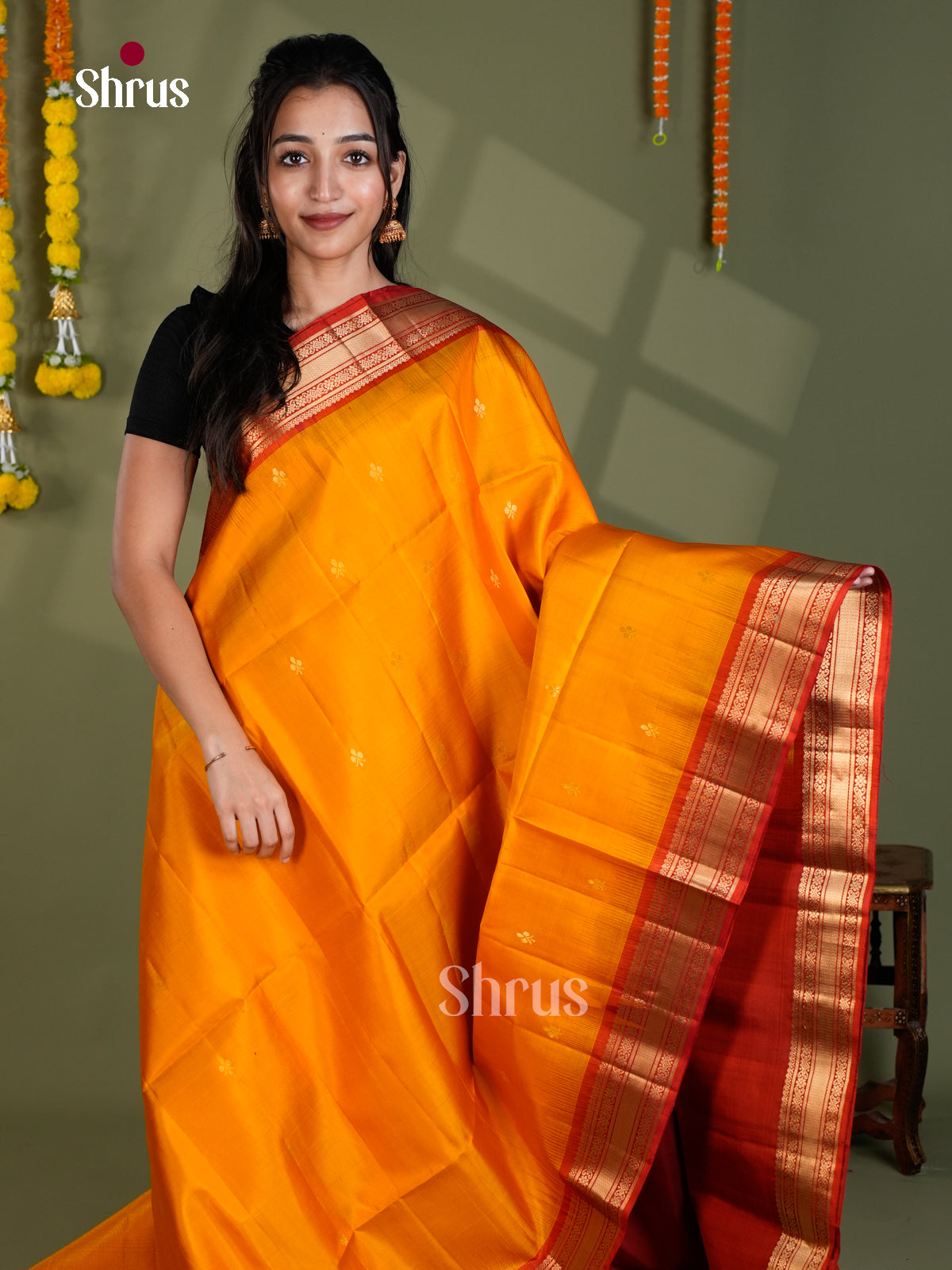 EBS18529 - Soft Silk Saree - Shop on Shrus.com