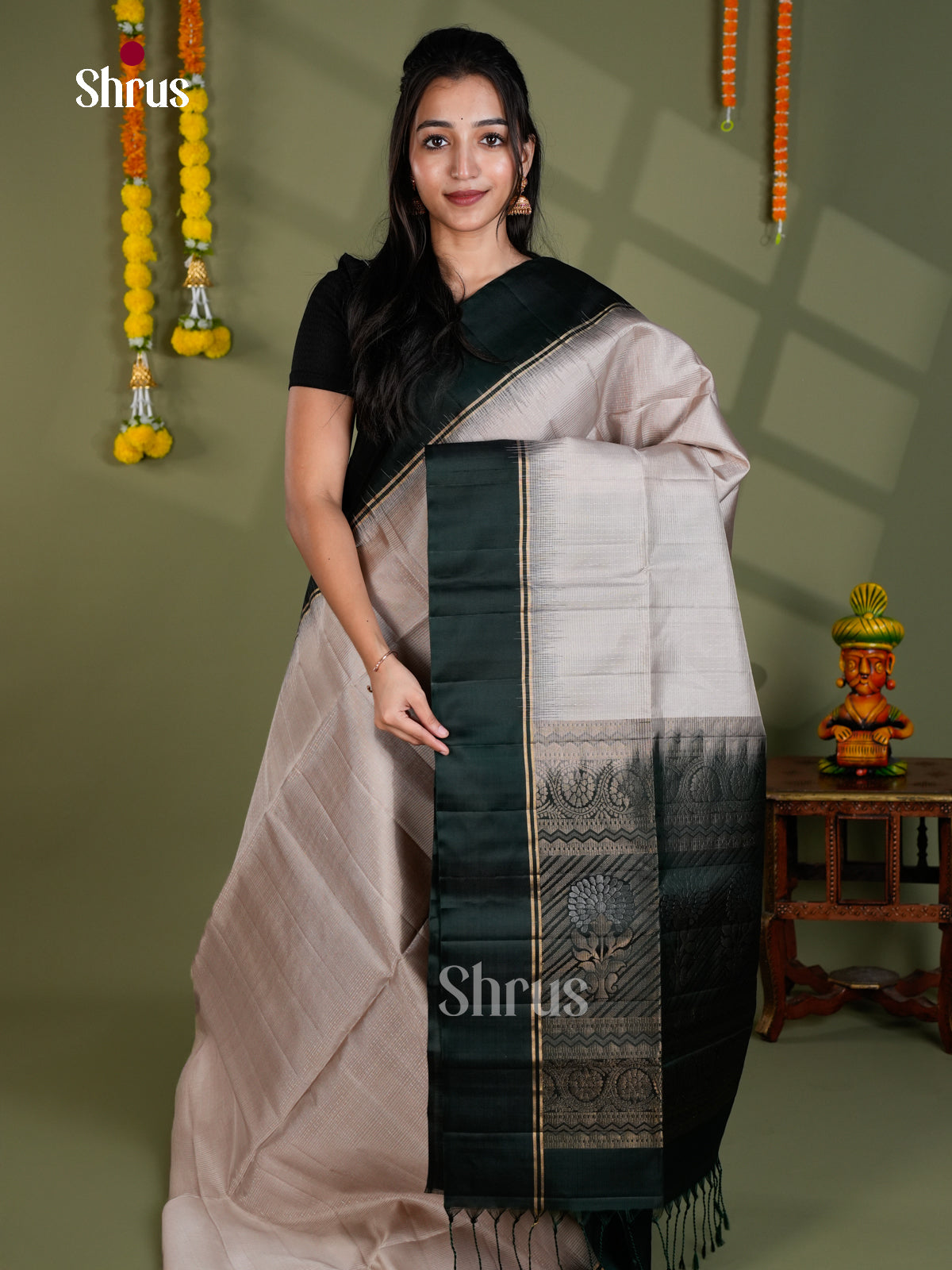 EBS18538 - Soft Silk Saree - Shop on Shrus.com