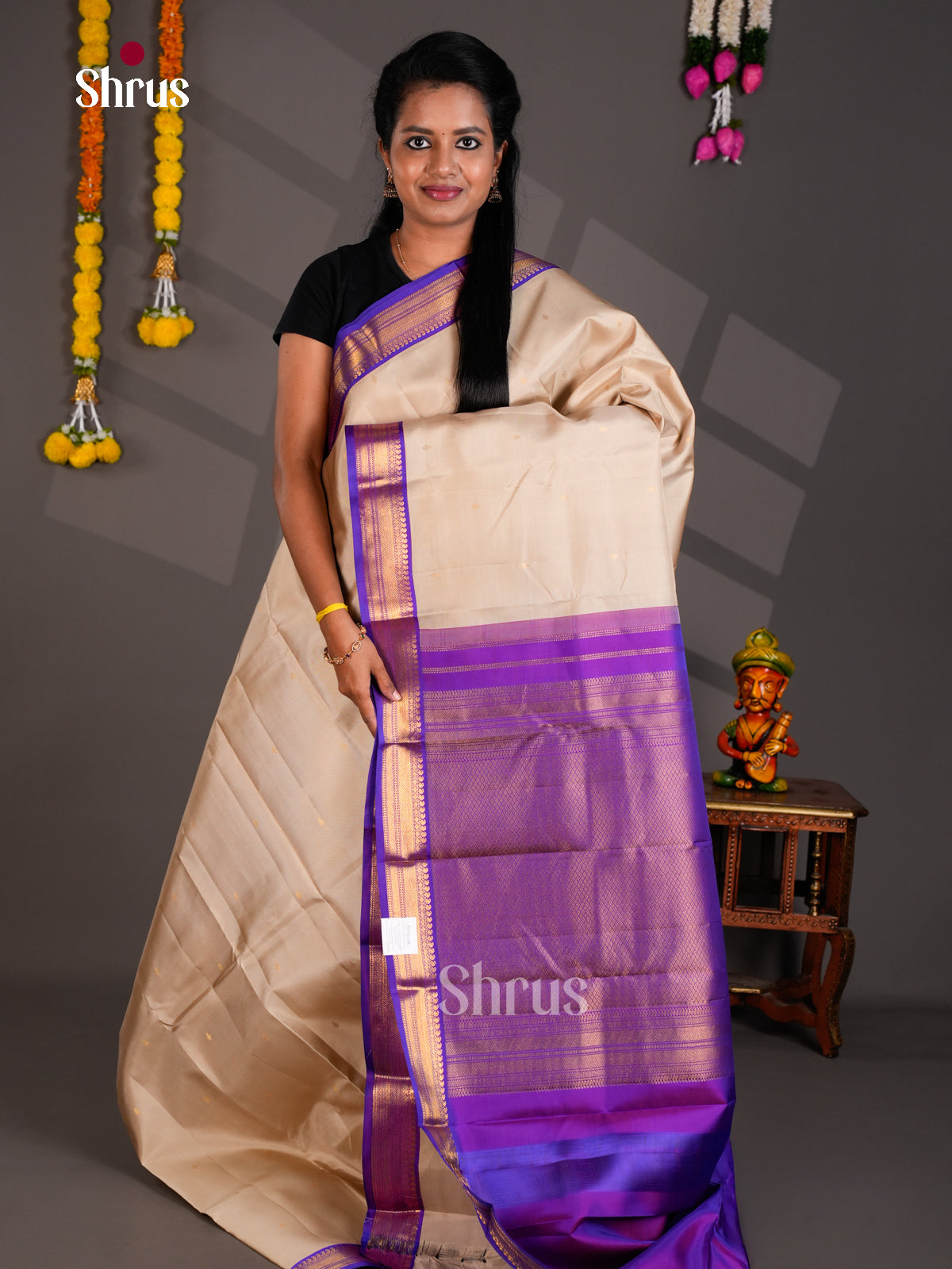 Kanchipuram silk Saree - EBS18541 - Shop on Shrus.com
