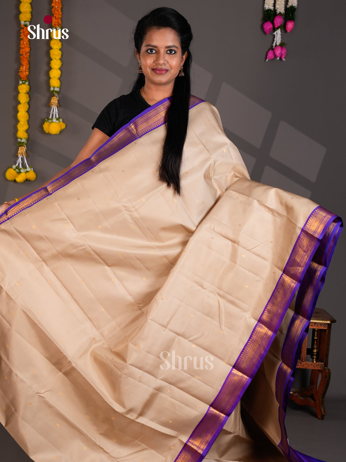 Kanchipuram silk Saree - EBS18541 - Shop on Shrus.com