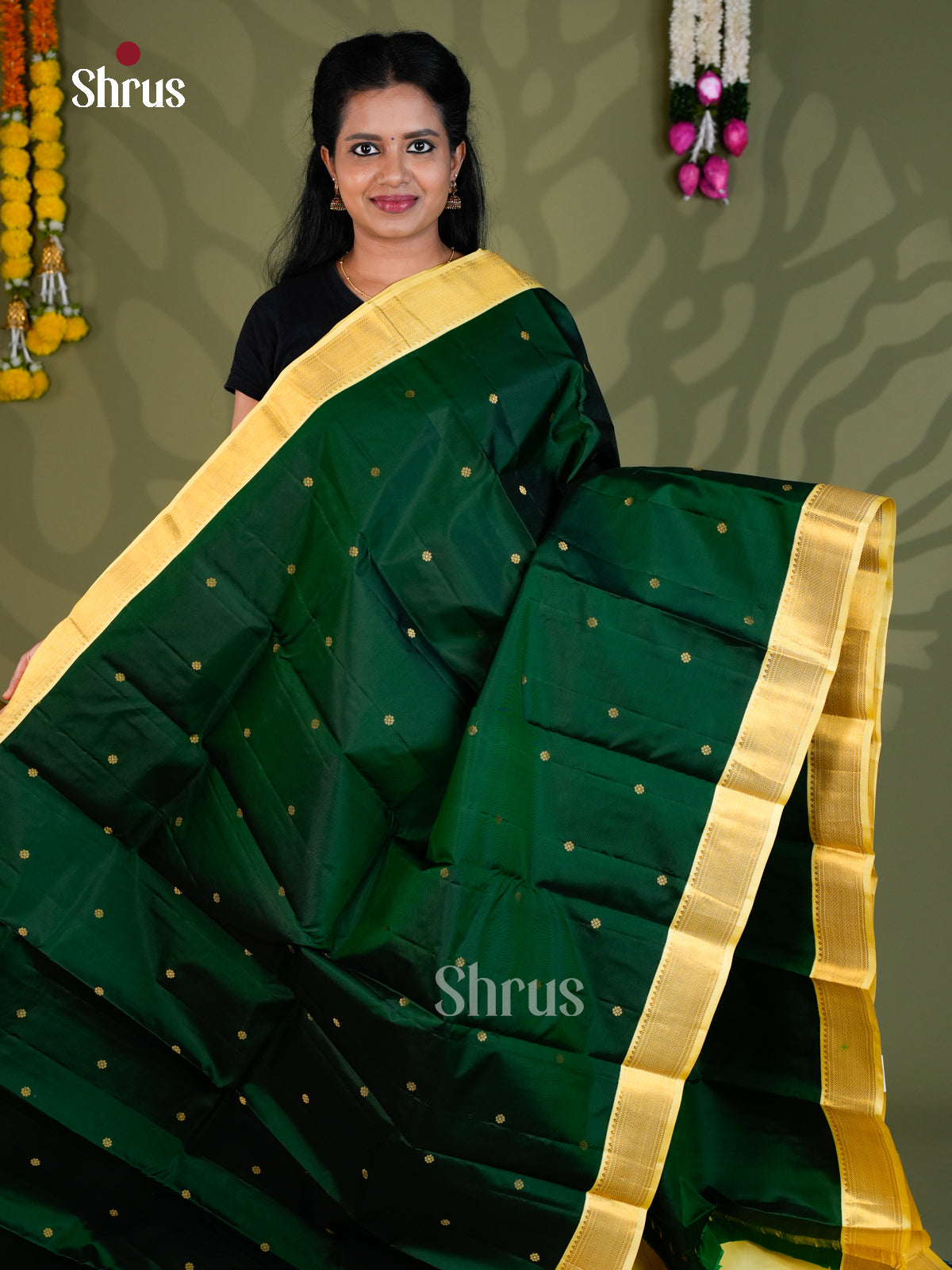 Kanchipuram silk Saree - EBS18546 - Shop on Shrus.com