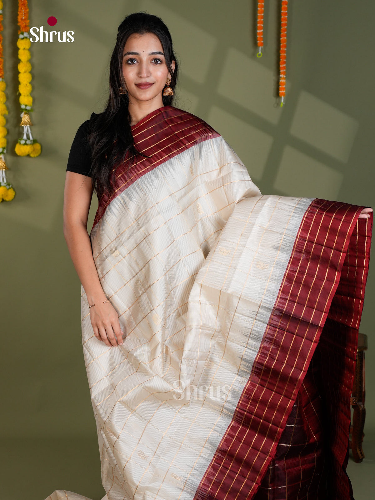 EBS18556 - Soft Silk Saree - Shop on Shrus.com