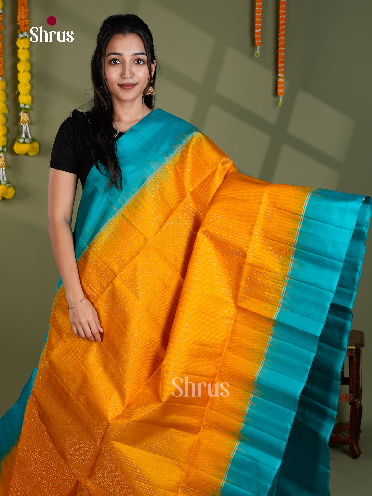 EBS18564 - Soft Silk Saree - Shop on Shrus.com