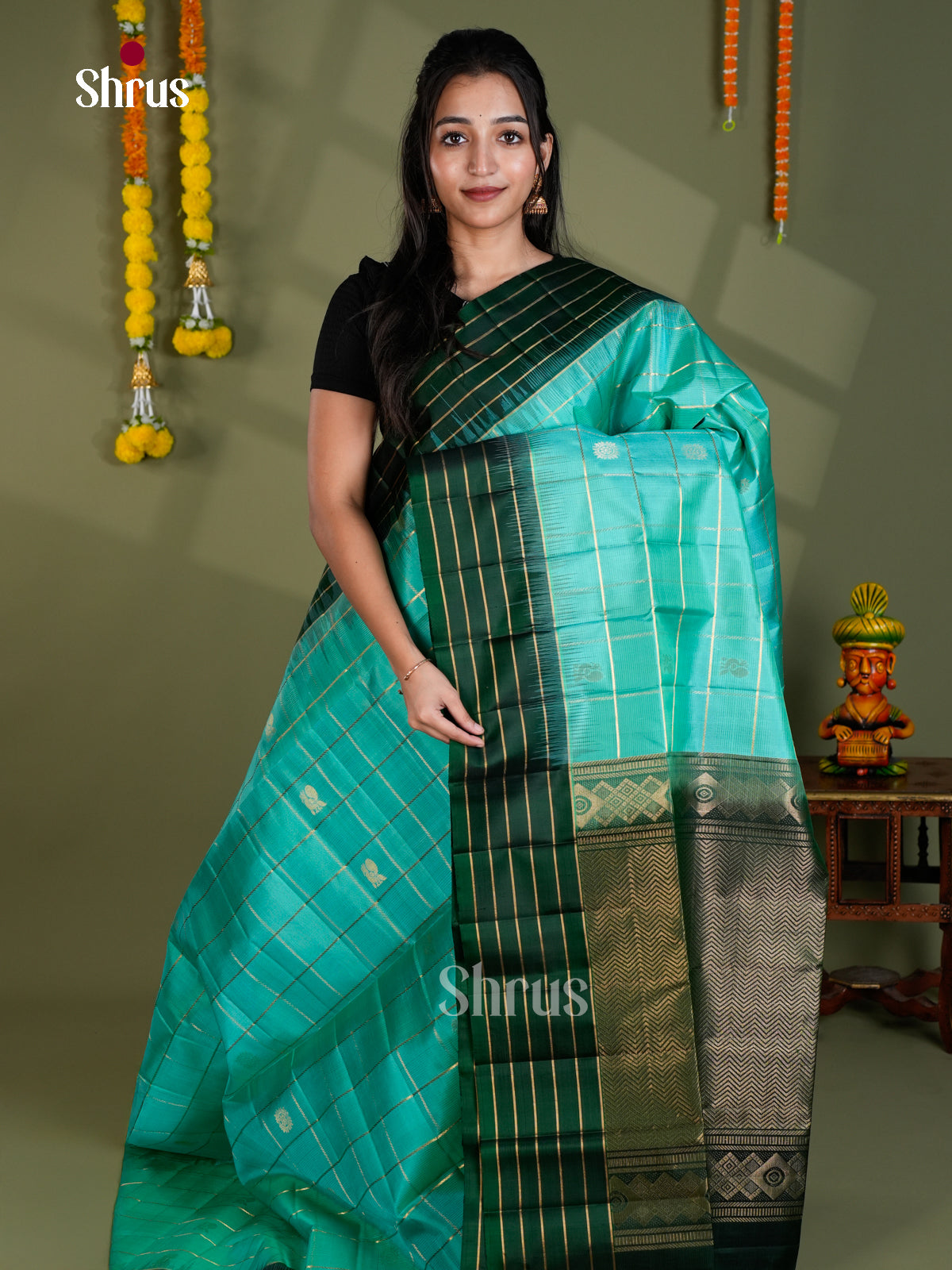 EBS18567 - Soft Silk Saree - Shop on Shrus.com