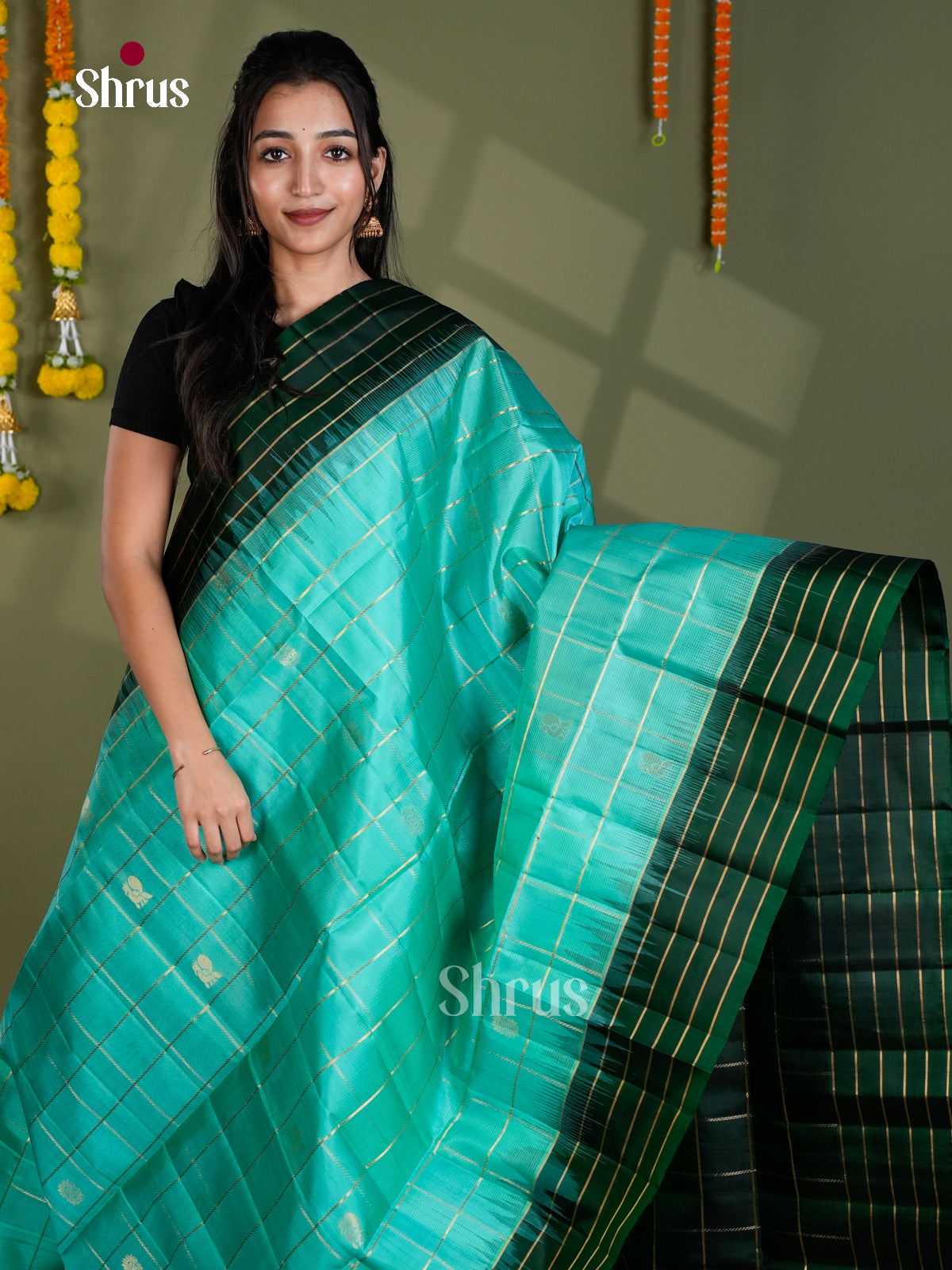 EBS18567 - Soft Silk Saree - Shop on Shrus.com