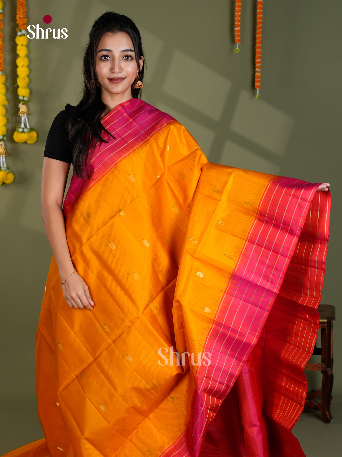 EBS18568 - Soft Silk Saree - Shop on Shrus.com
