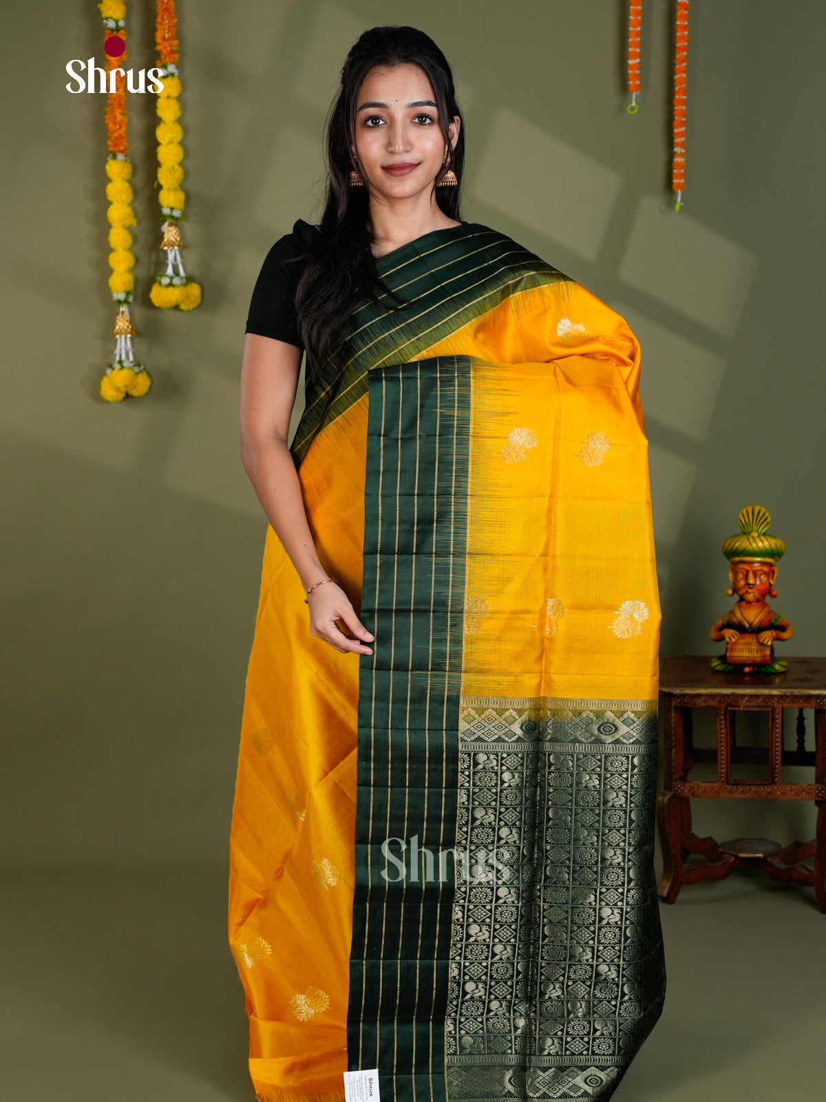 EBS18570 - Soft Silk Saree - Shop on Shrus.com