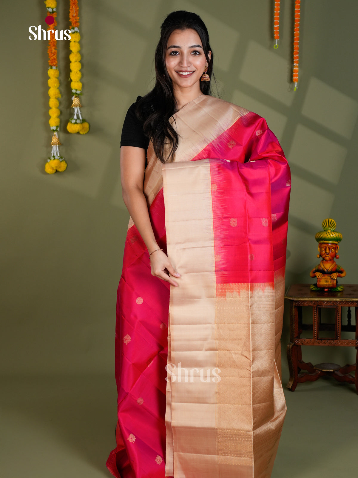 EBS18573 - Soft Silk Saree - Shop on Shrus.com