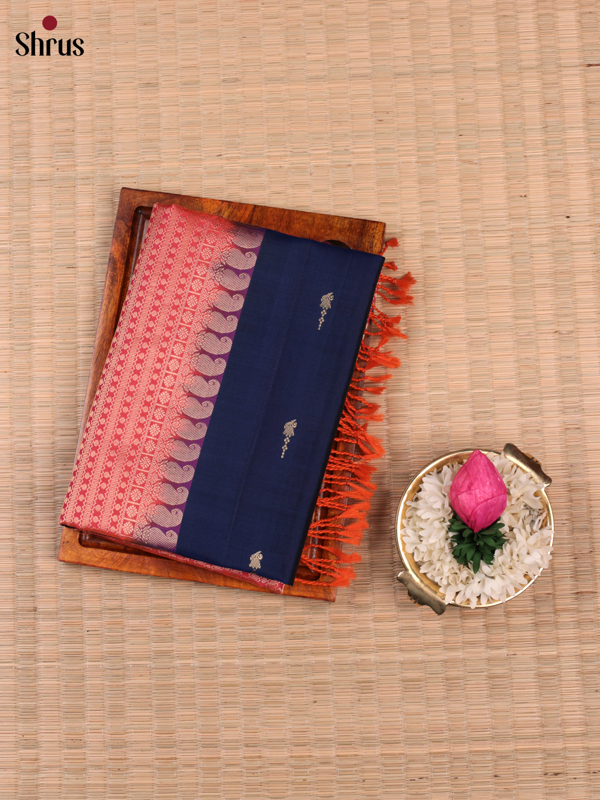 EBS18574 - Soft Silk Saree - Shop on Shrus.com
