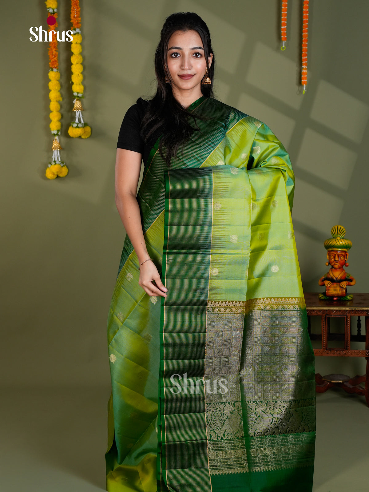 EBS18576 - Soft Silk Saree - Shop on Shrus.com