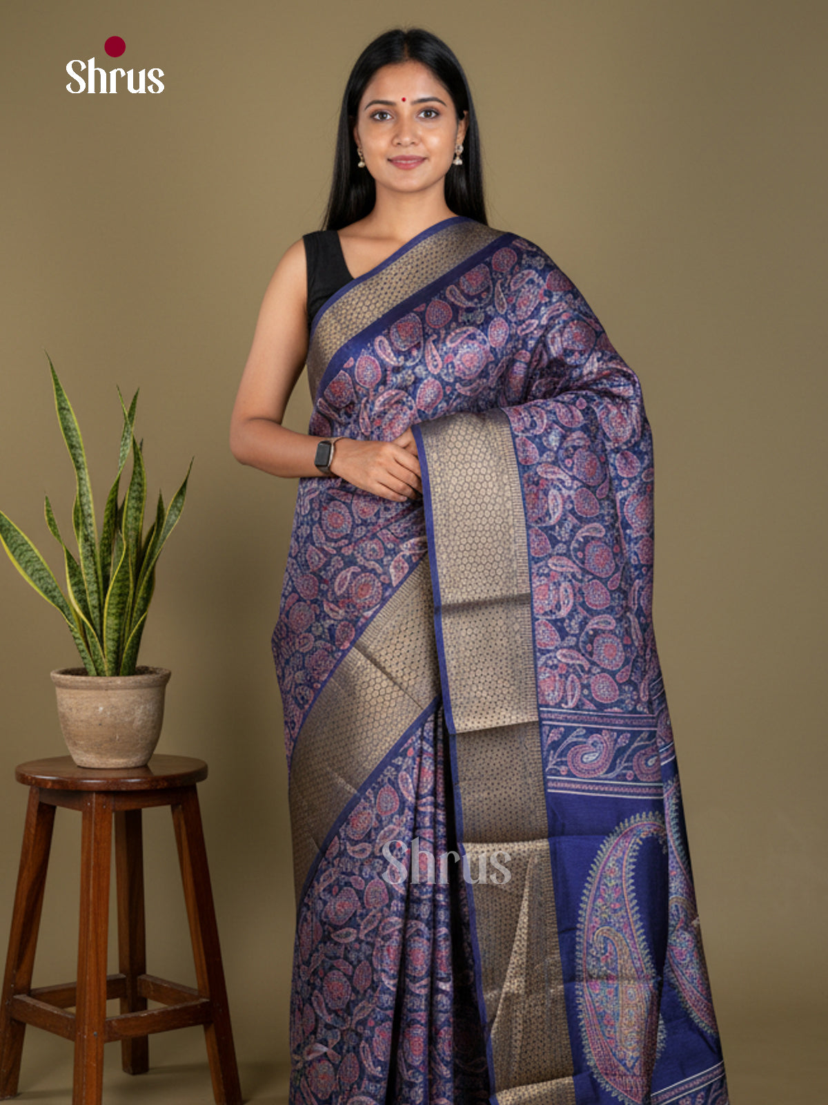 Semi Crepe Saree - EBS18814 - Shop on Shrus.com
