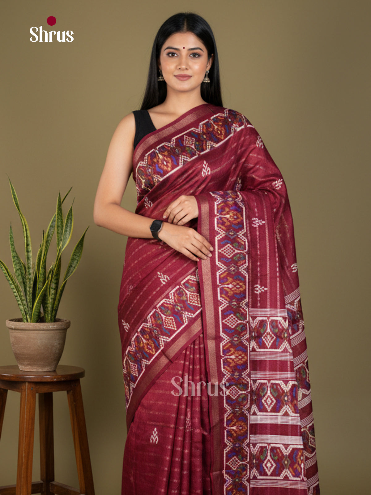 Semi Crepe Saree - EBS18823 - Shop on Shrus.com