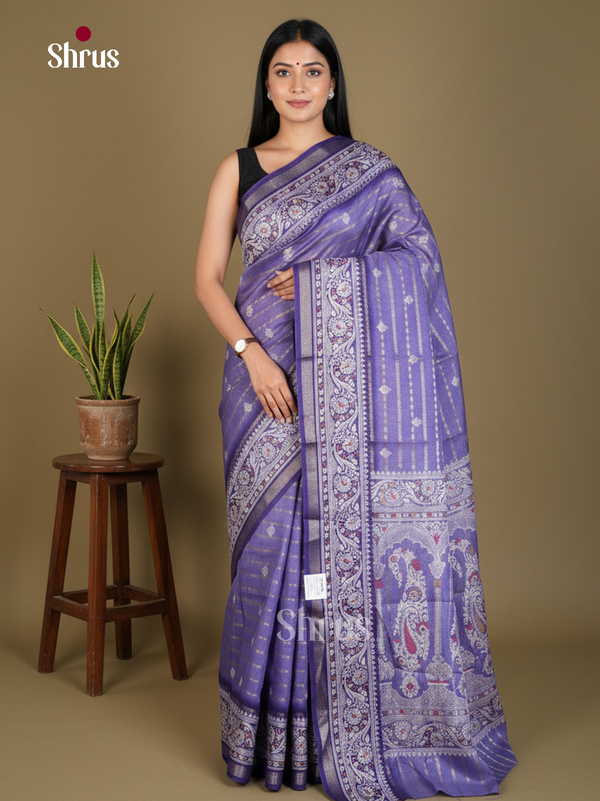 Semi Crepe Saree - EBS18862 - Shop on Shrus.com