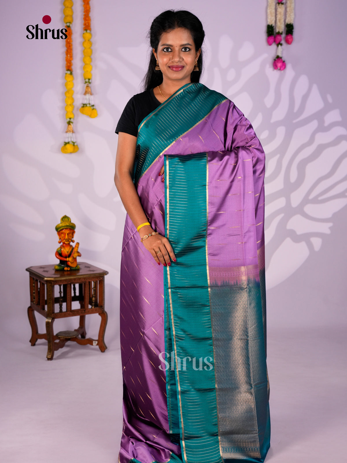Semi Softsilk Saree - EBS19003 - Shop on Shrus.com