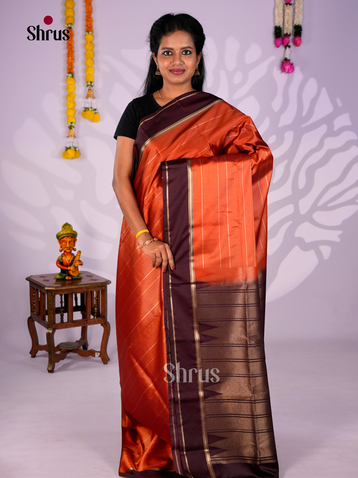 Semi Softsilk Saree - EBS19019 - Shop on Shrus.com