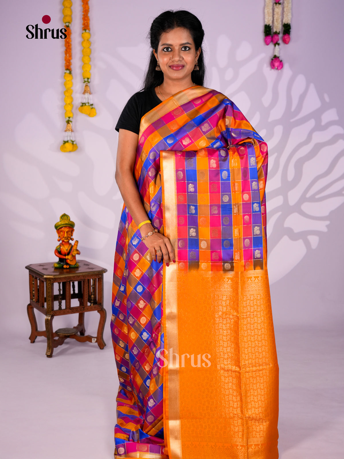 Semi Softsilk Saree - EBS19027 - Shop on Shrus.com