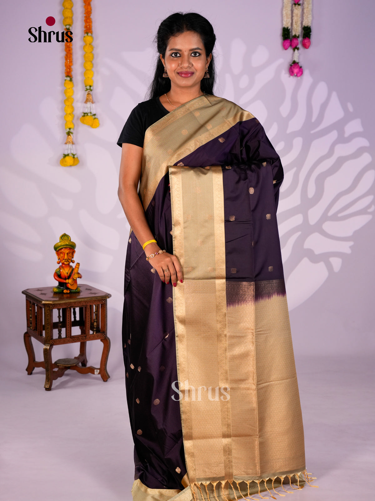 Semi Softsilk Saree - EBS19031 - Shop on Shrus.com