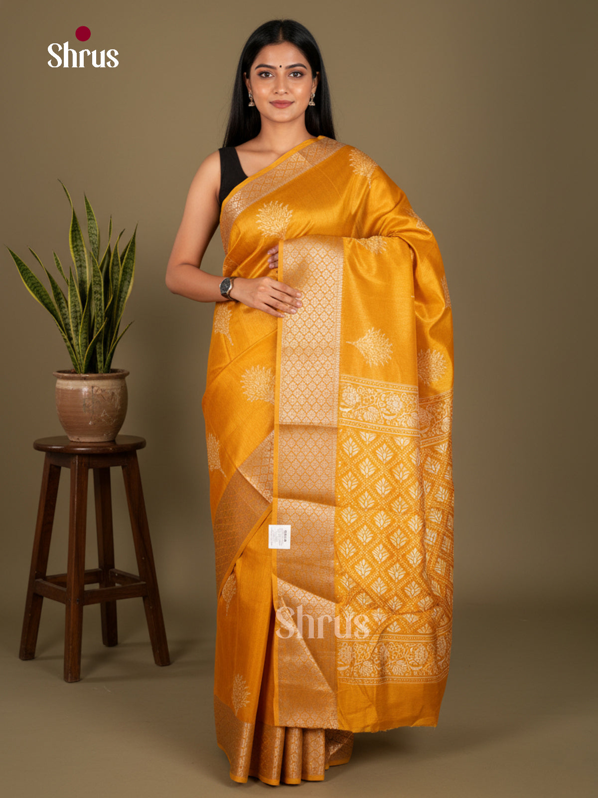 Semi Crepe Saree - EBS20017 - Shop on Shrus.com