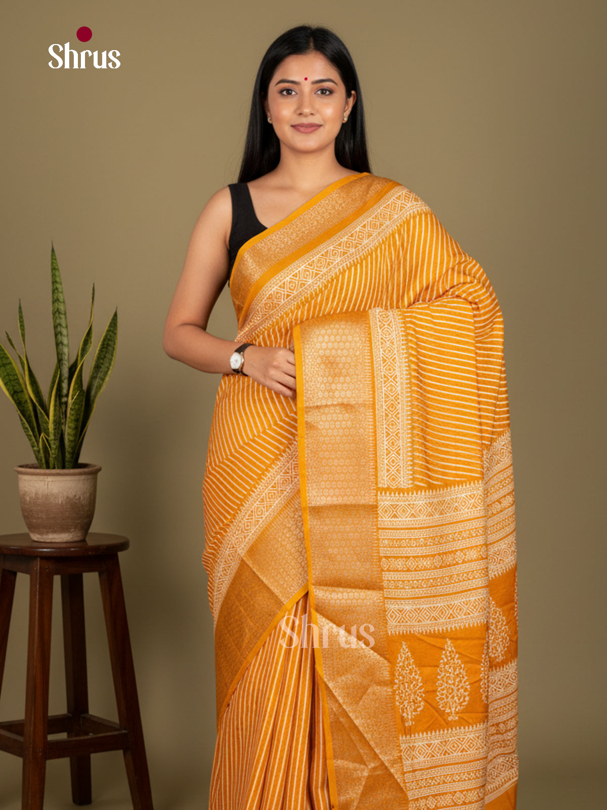 Semi Crepe Saree - EBS20020 - Shop on Shrus.com