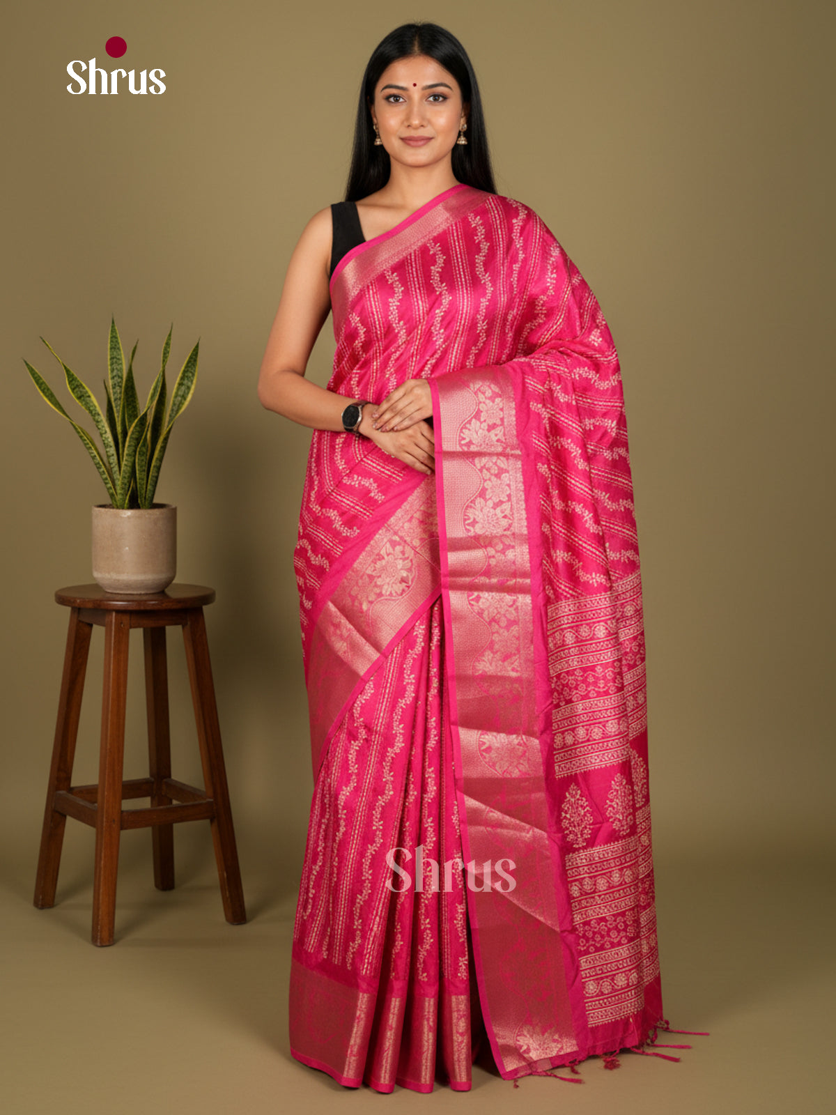 Semi Crepe Saree - EBS20269 - Shop on Shrus.com