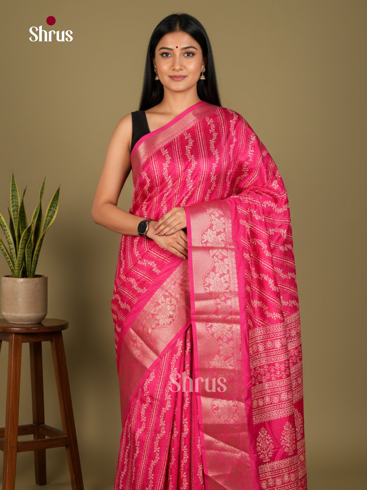 Semi Crepe Saree - EBS20269 - Shop on Shrus.com