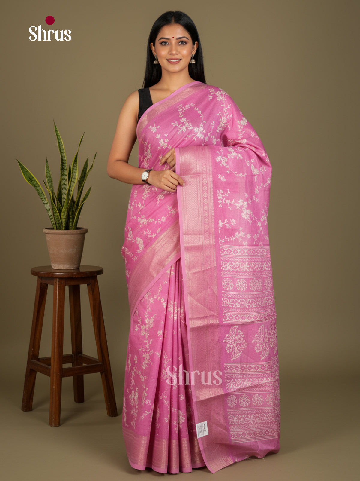 Semi Crepe Saree - EBS20369 - Shop on Shrus.com