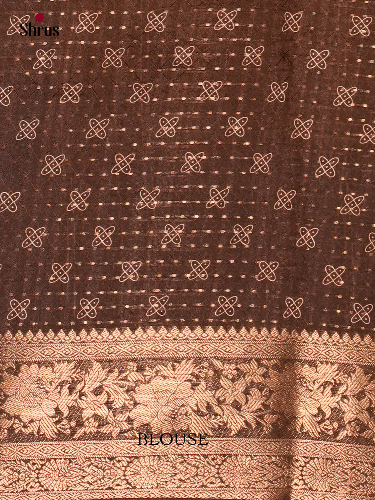 Brown-Semi Crepe Saree - EBS20423 - Shop on Shrus.com