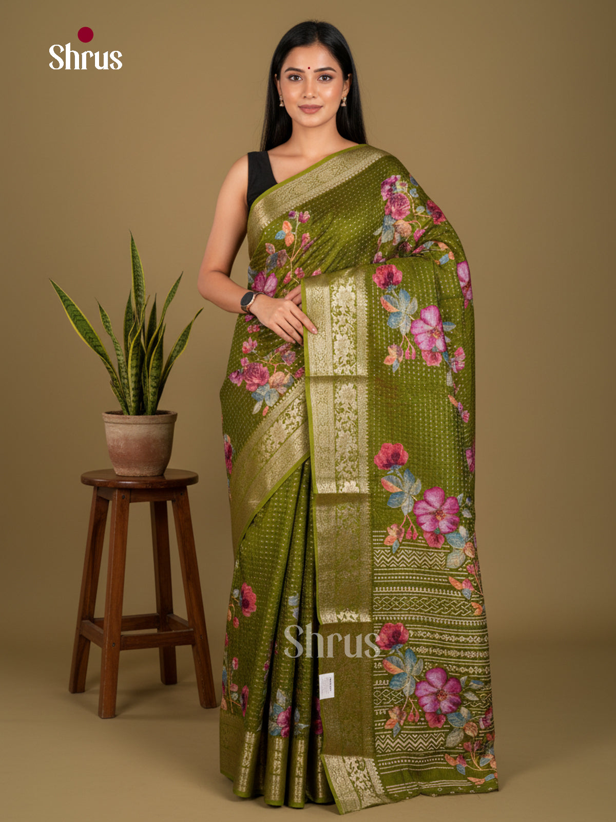 Semi Crepe Saree - EBS20429 - Shop on Shrus.com