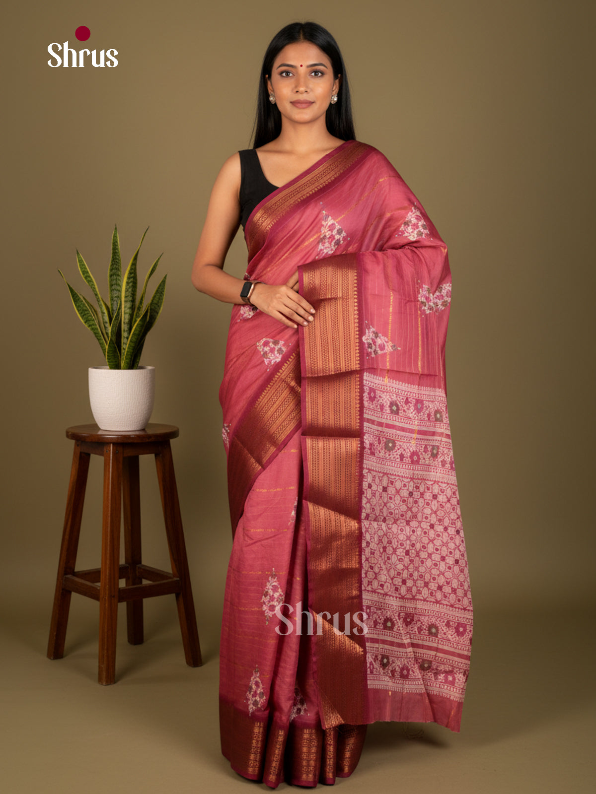 Semi Crepe Saree - EBS20449 - Shop on Shrus.com