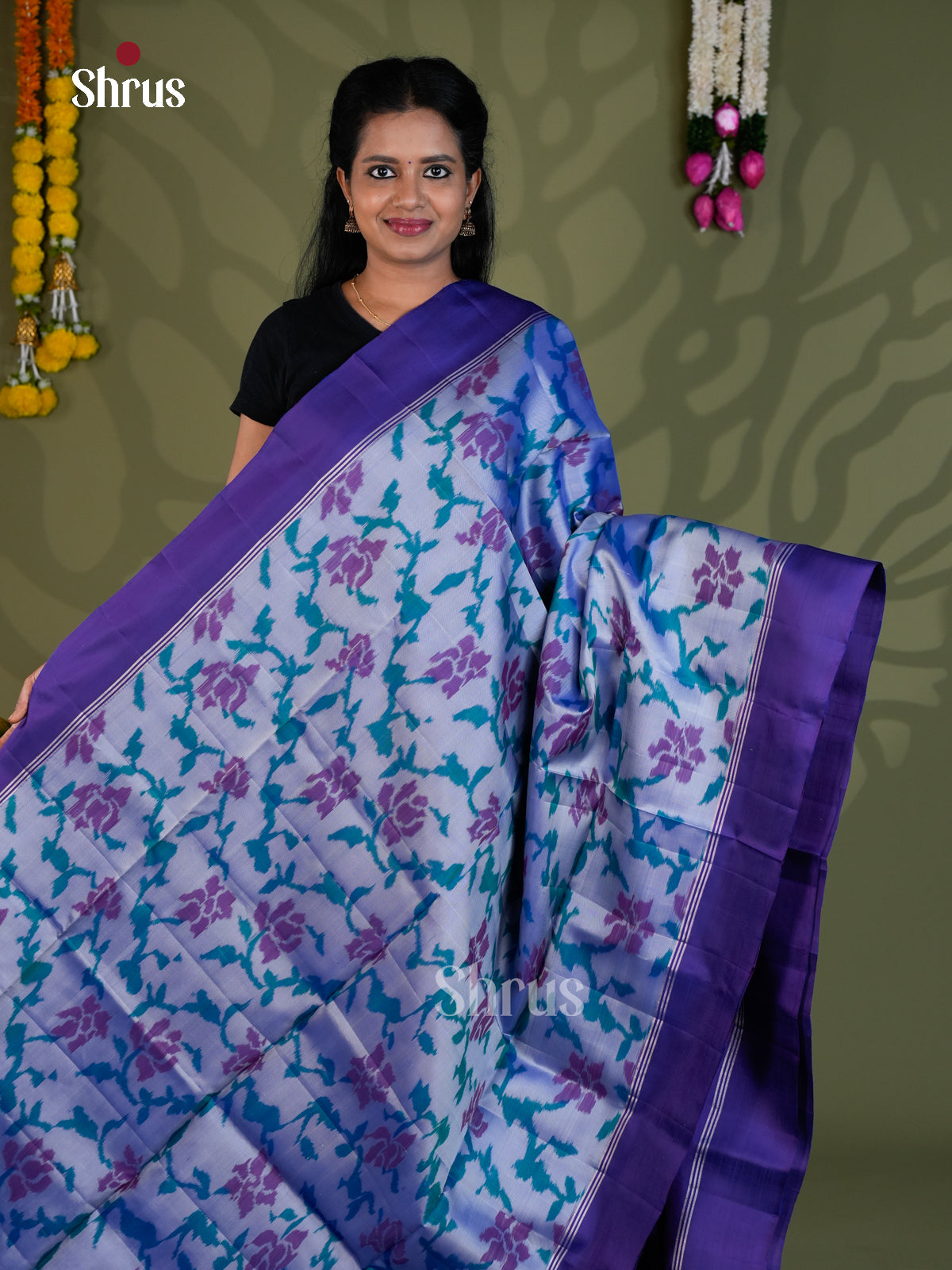 Softsilk-halfpure Saree - EBS21001 - Shop on Shrus.com