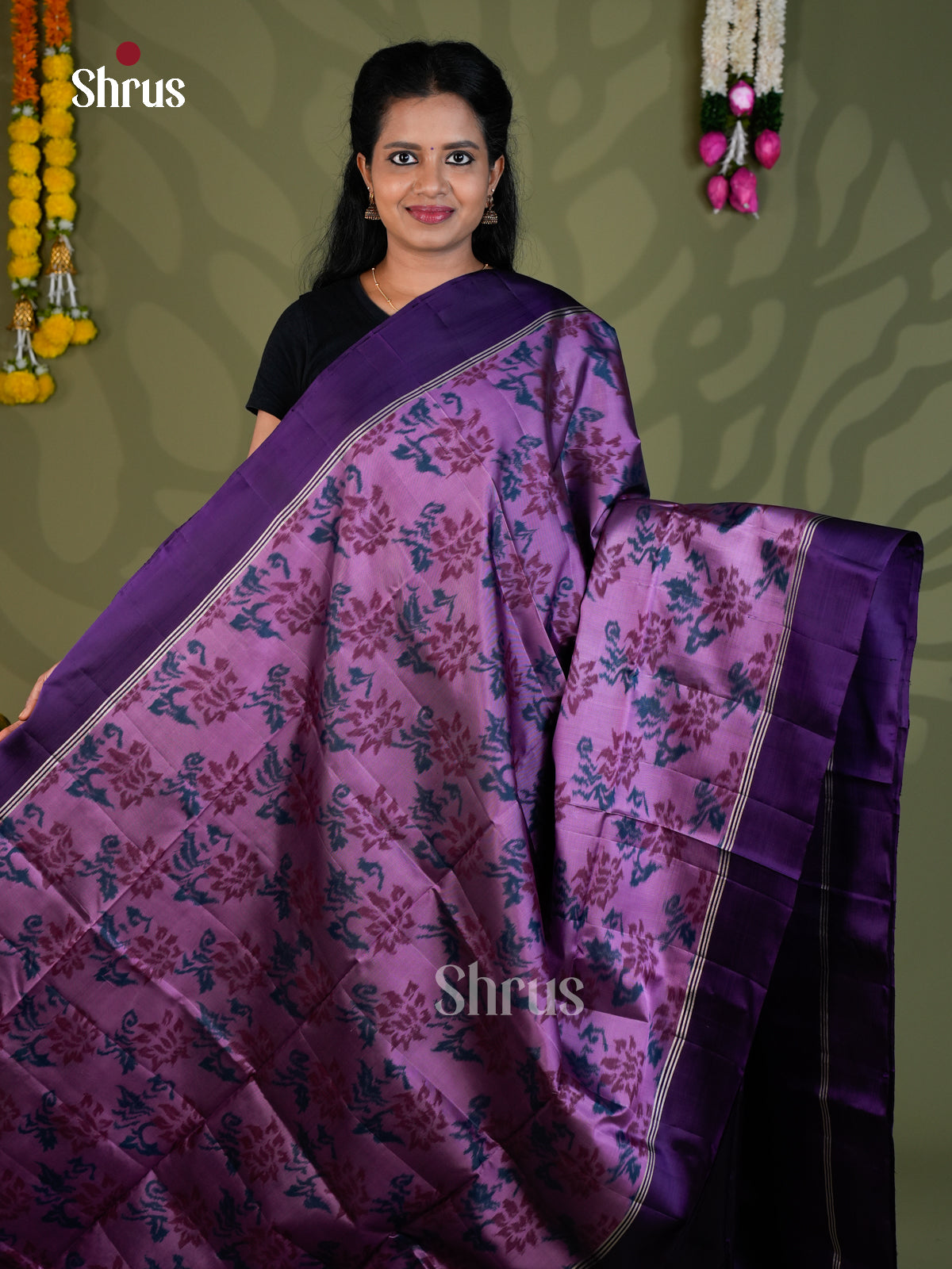Softsilk-halfpure Saree - EBS21002 - Shop on Shrus.com